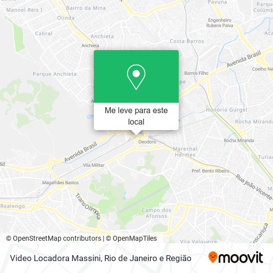 Video Locadora Massini mapa