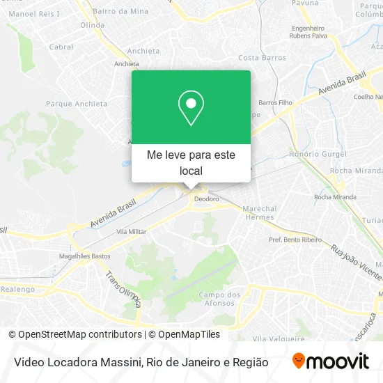 Video Locadora Massini mapa