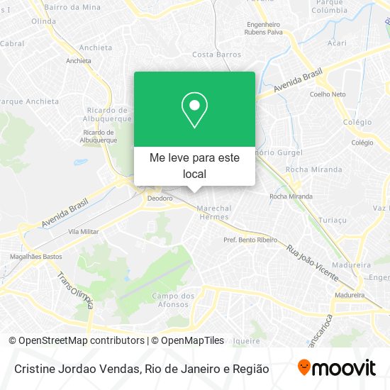 Cristine Jordao Vendas mapa