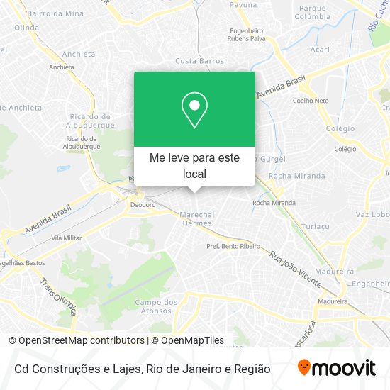 Cd Construções e Lajes mapa