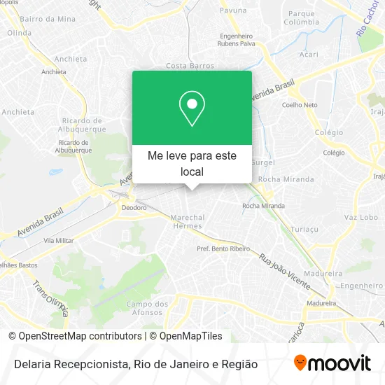 Delaria Recepcionista mapa