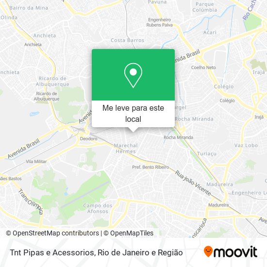 Tnt Pipas e Acessorios mapa