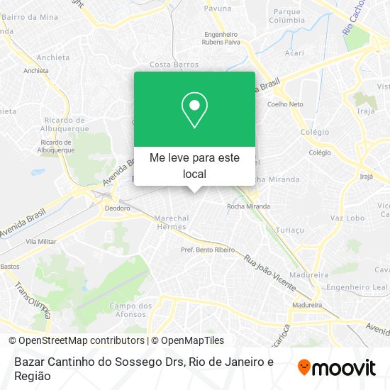 Bazar Cantinho do Sossego Drs mapa