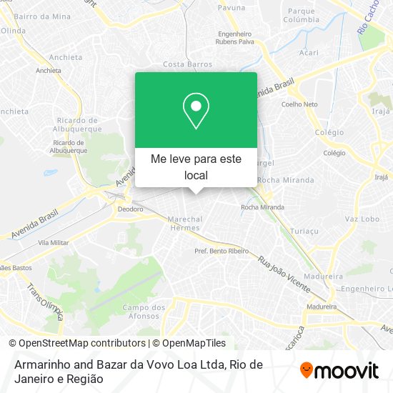 Armarinho and Bazar da Vovo Loa Ltda mapa