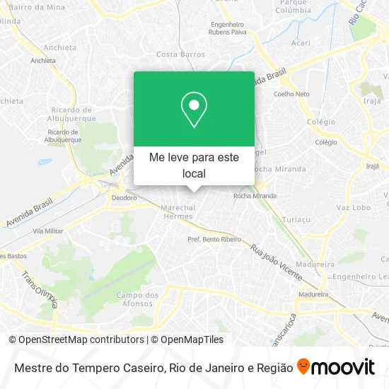 Mestre do Tempero Caseiro mapa