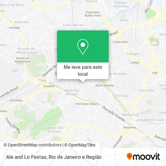 Ale and Lo Festas mapa