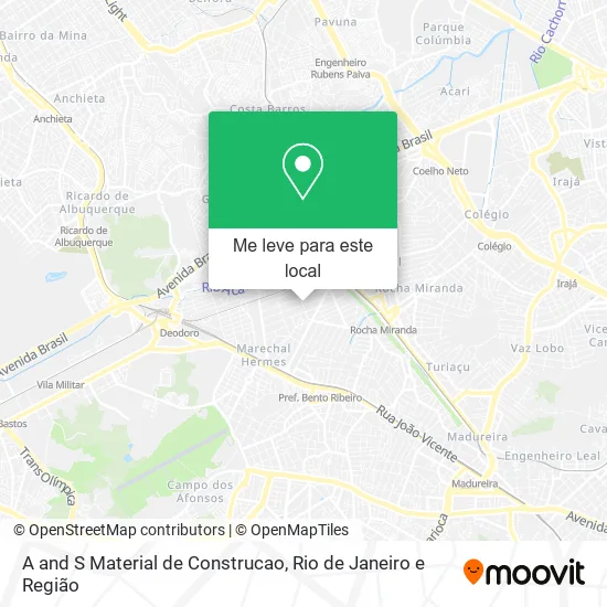 A and S Material de Construcao mapa