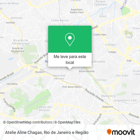 Atelie Aline Chagas mapa