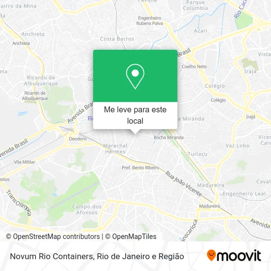 Novum Rio Containers mapa