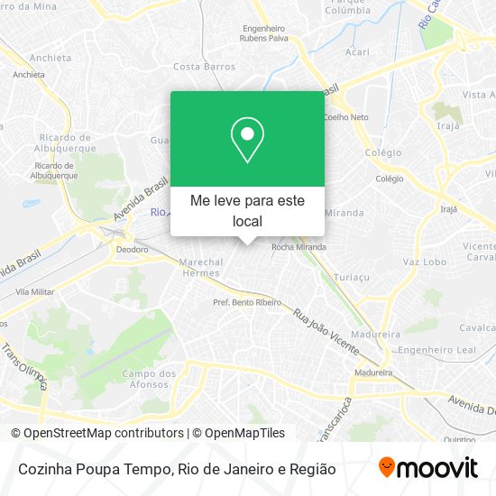 Cozinha Poupa Tempo mapa