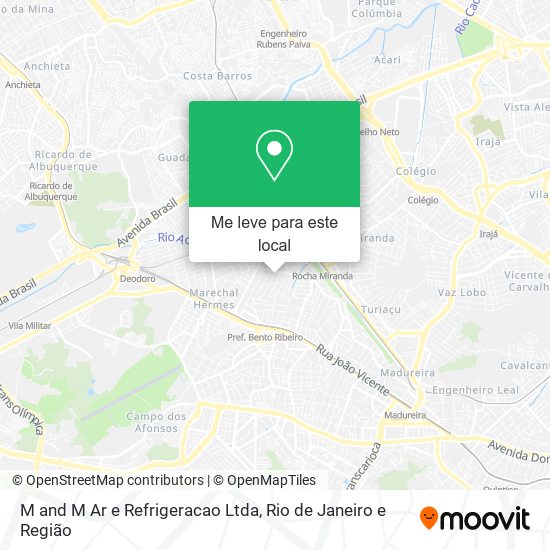M and M Ar e Refrigeracao Ltda mapa