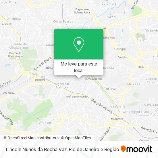 Lincoln Nunes da Rocha Vaz mapa