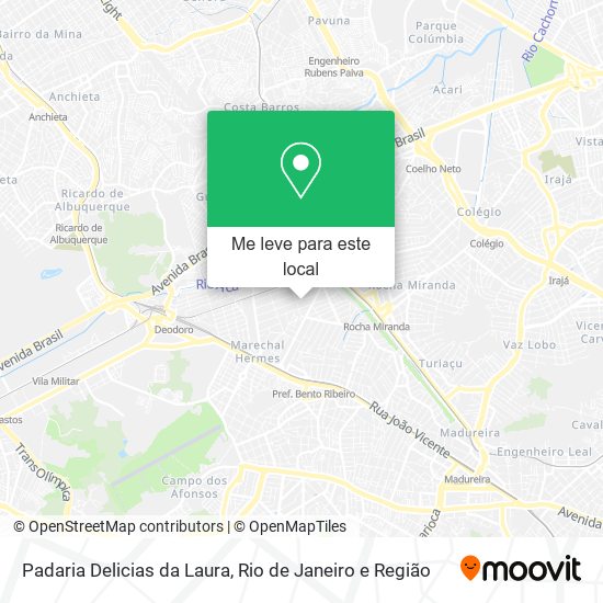 Padaria Delicias da Laura mapa