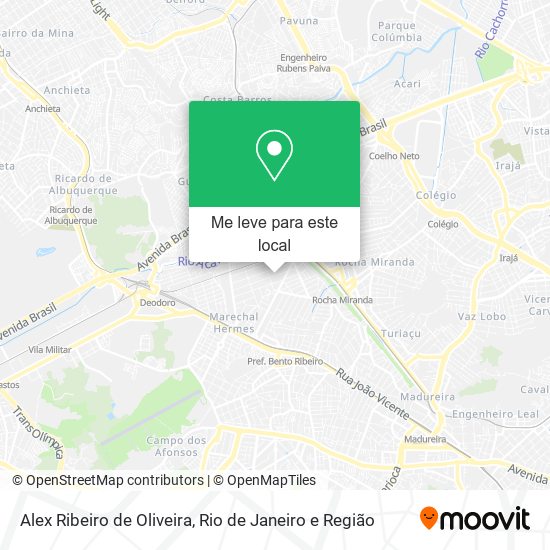Alex Ribeiro de Oliveira mapa