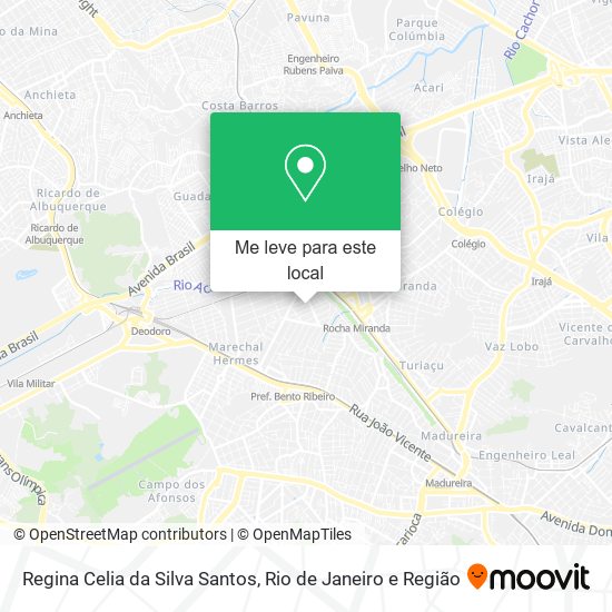 Regina Celia da Silva Santos mapa