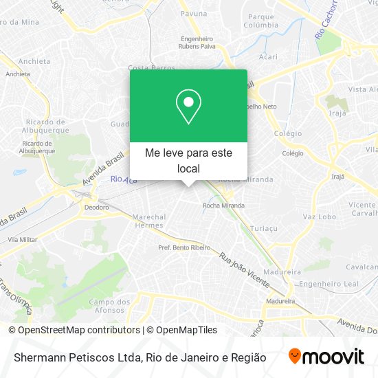 Shermann Petiscos Ltda mapa