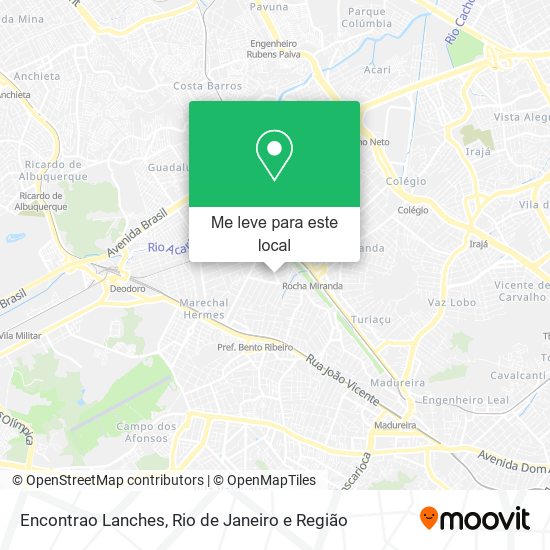 Encontrao Lanches mapa