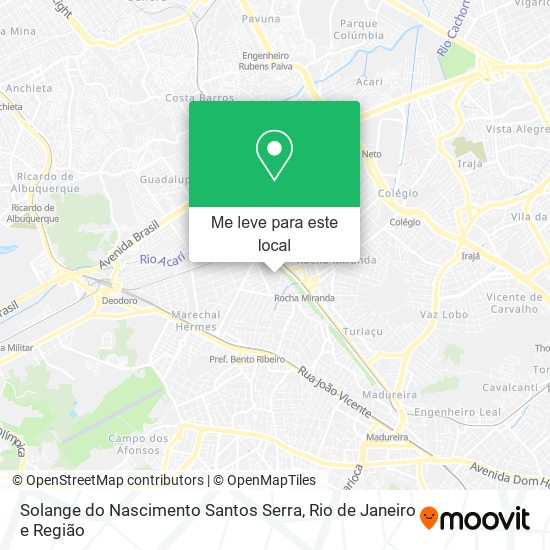 Solange do Nascimento Santos Serra mapa