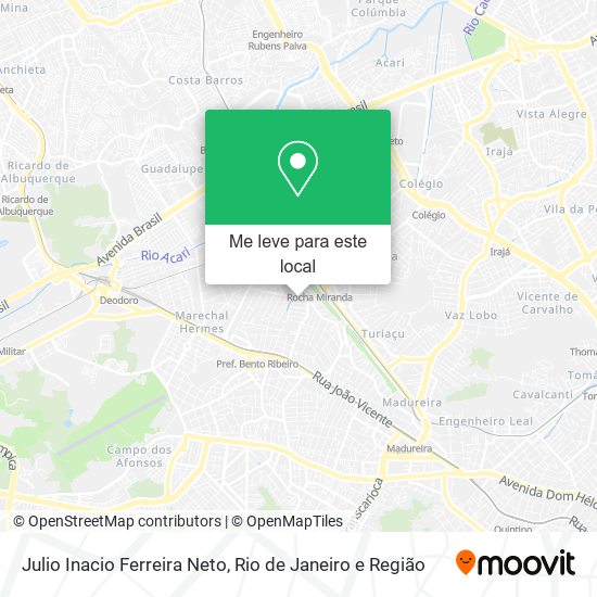 Julio Inacio Ferreira Neto mapa