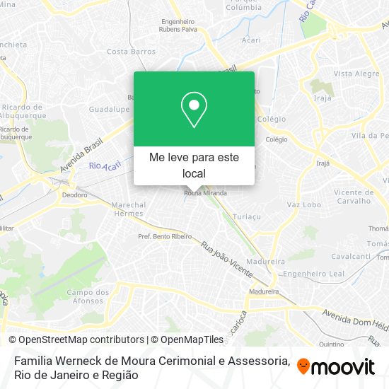 Familia Werneck de Moura Cerimonial e Assessoria mapa