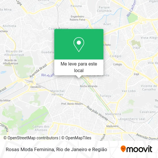 Rosas Moda Feminina mapa