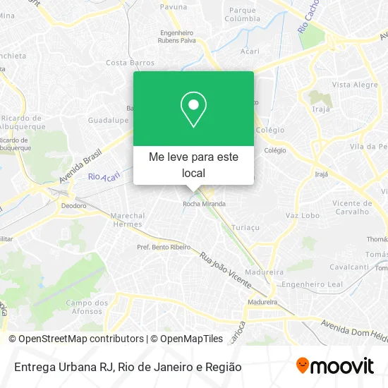 Entrega Urbana RJ mapa
