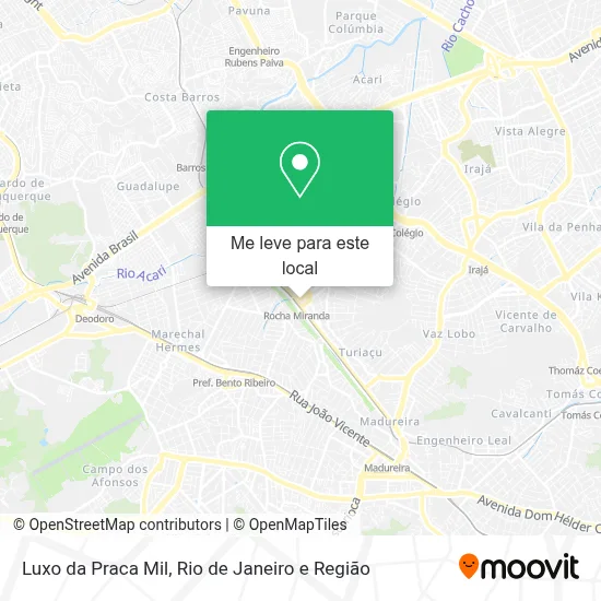 Luxo da Praca Mil mapa