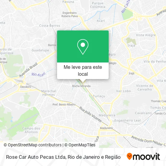 Rose Car Auto Pecas Ltda mapa