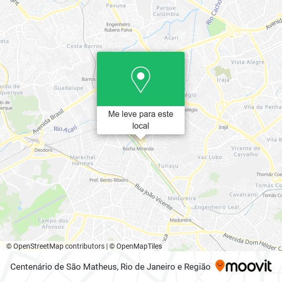 Centenário de São Matheus mapa