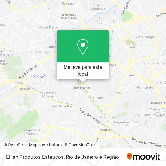 Elliah Produtos Esteticos mapa