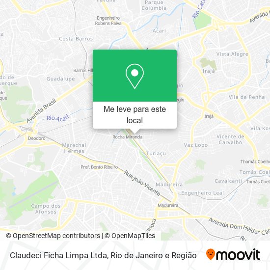 Claudeci Ficha Limpa Ltda mapa