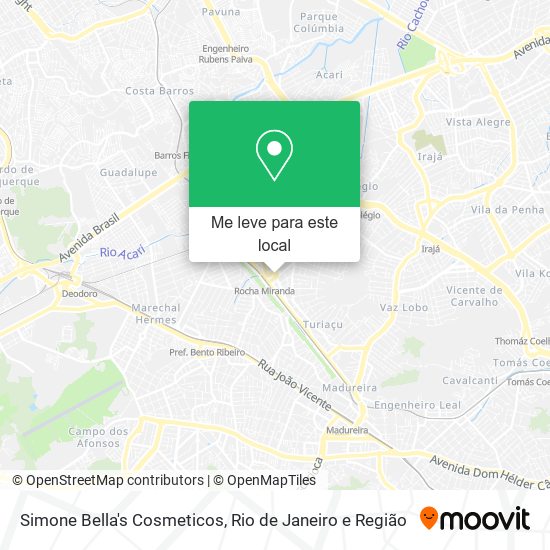 Simone Bella's Cosmeticos mapa