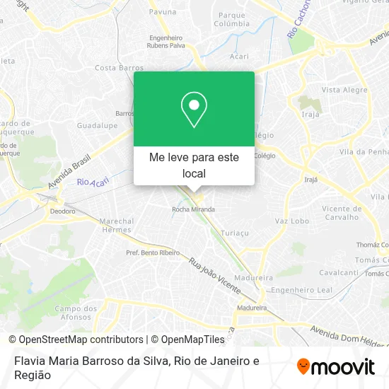 Flavia Maria Barroso da Silva mapa