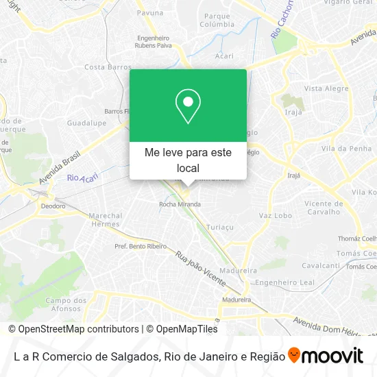 L a R Comercio de Salgados mapa