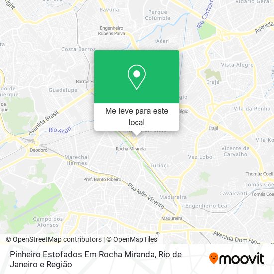 Pinheiro Estofados Em Rocha Miranda mapa