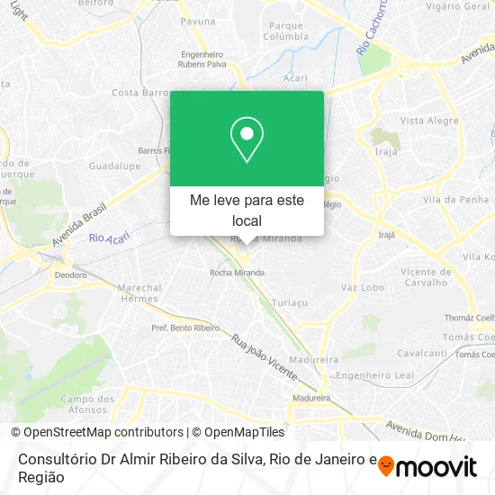 Consultório Dr Almir Ribeiro da Silva mapa