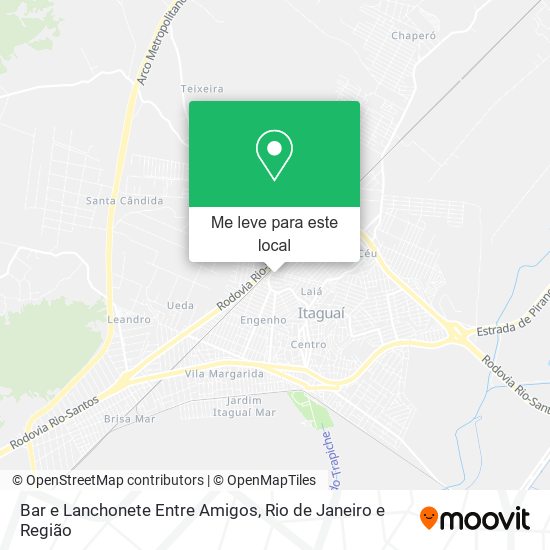 Bar e Lanchonete Entre Amigos mapa