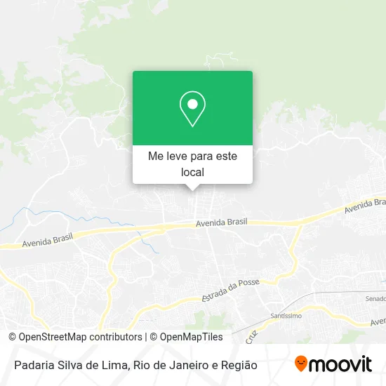 Padaria Silva de Lima mapa