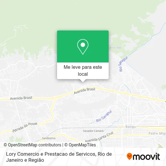 Lory Comercio e Prestacao de Servicos mapa