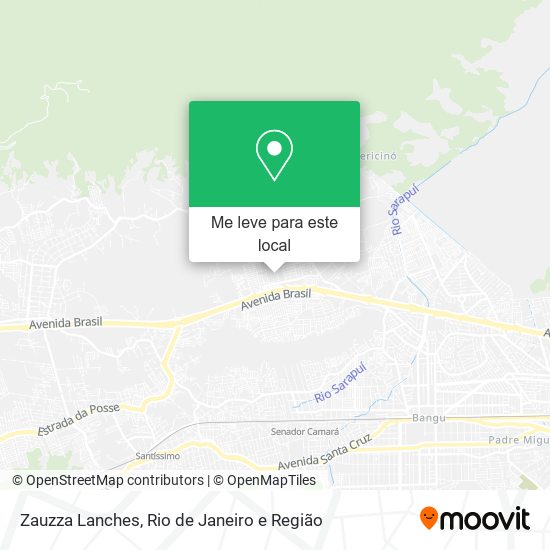 Zauzza Lanches mapa