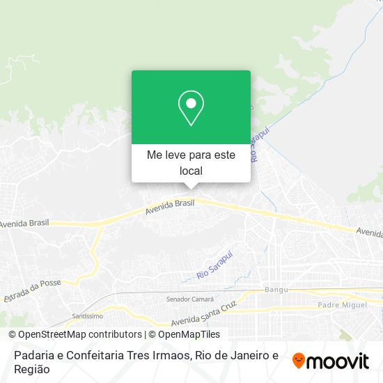 Padaria e Confeitaria Tres Irmaos mapa