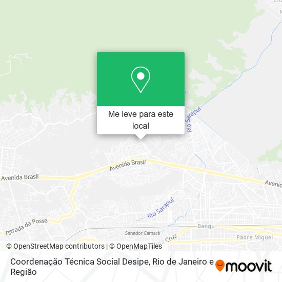 Coordenação Técnica Social Desipe mapa