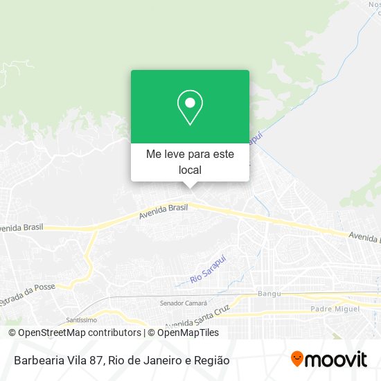 Barbearia Vila 87 mapa