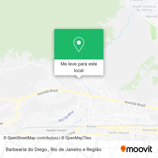 Barbearia do Diego. mapa