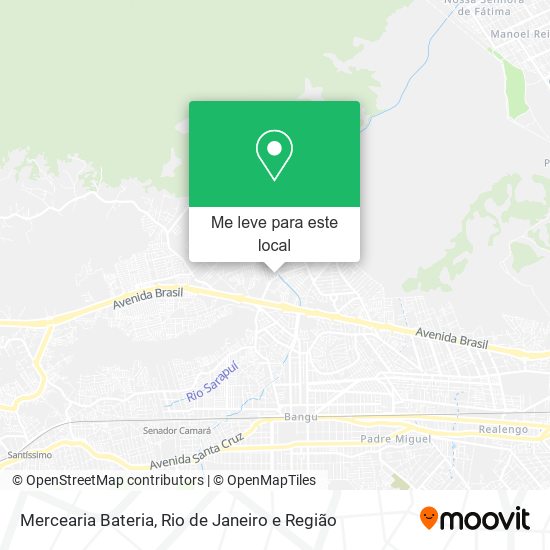 Mercearia Bateria mapa