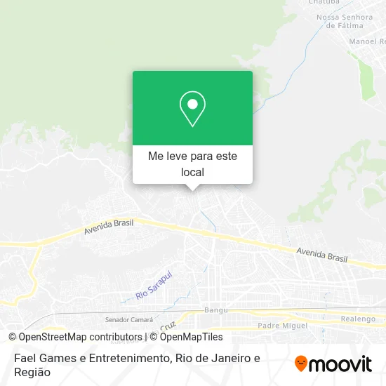 Fael Games e Entretenimento mapa