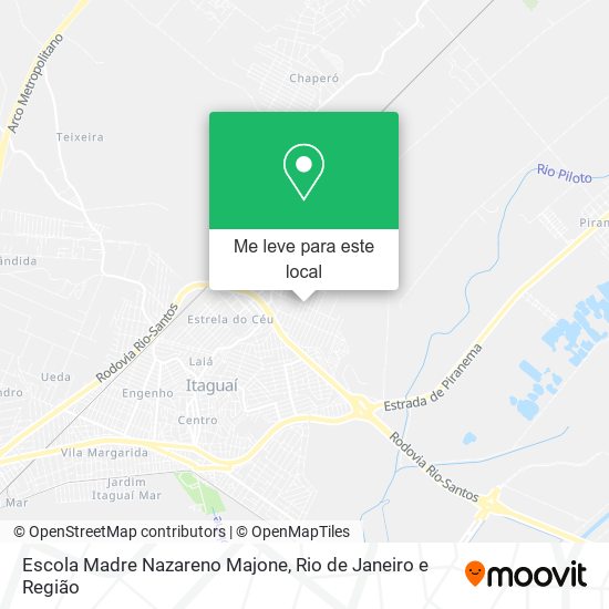Escola Madre Nazareno Majone mapa