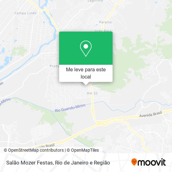 Salão Mozer Festas mapa