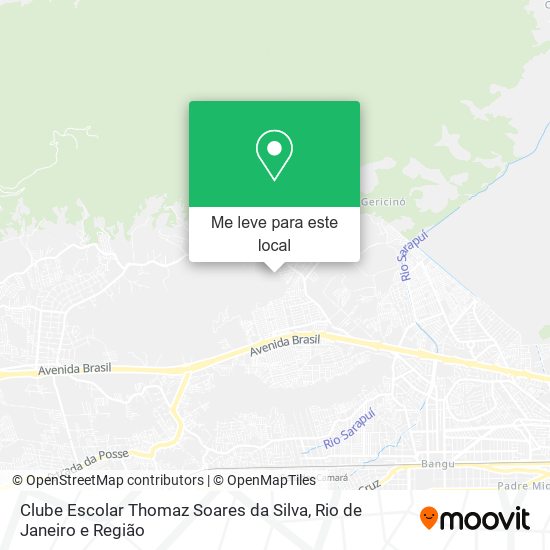 Clube Escolar Thomaz Soares da Silva mapa