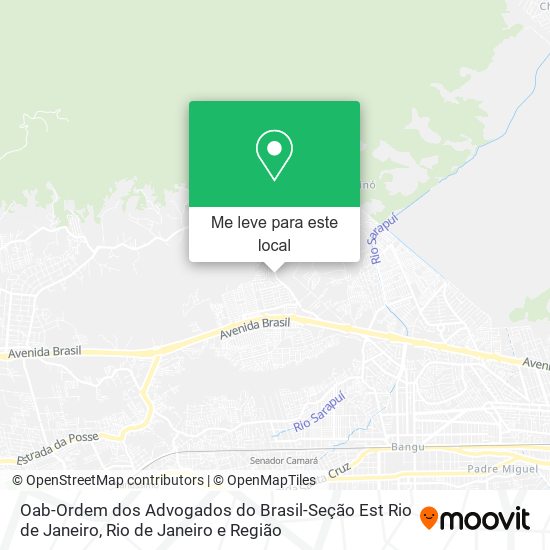 Oab-Ordem dos Advogados do Brasil-Seção Est Rio de Janeiro mapa